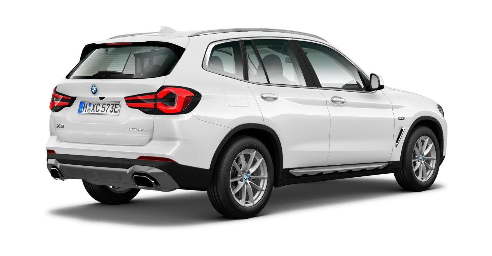 BMW BMW X in Weiß von hinten BMW BMW X in Weiß von hinten