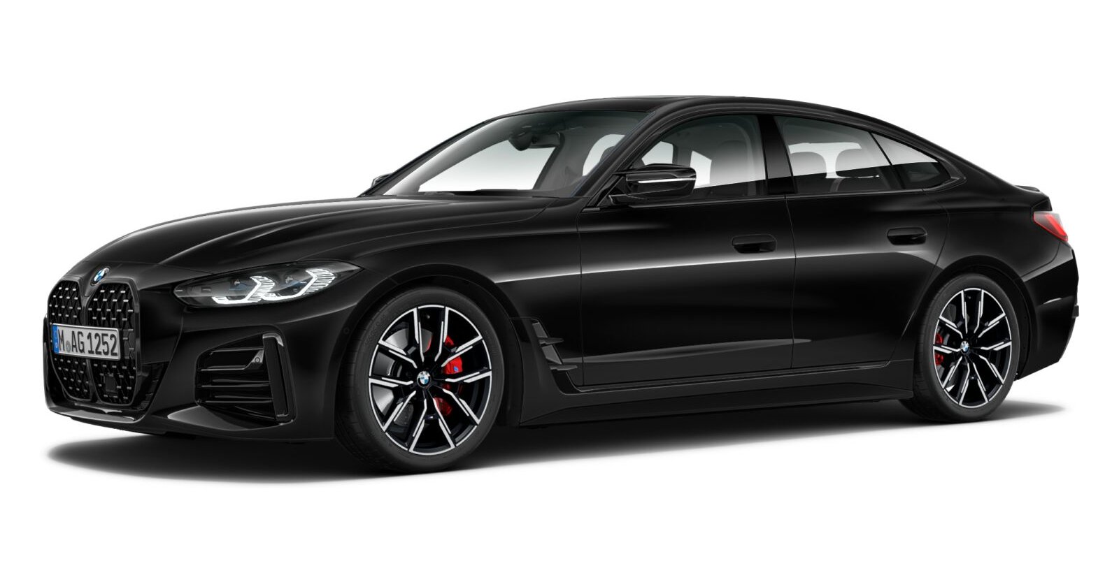 BMW BMW 4er in Schwarz von vorne BMW BMW 4er in Schwarz von vorne