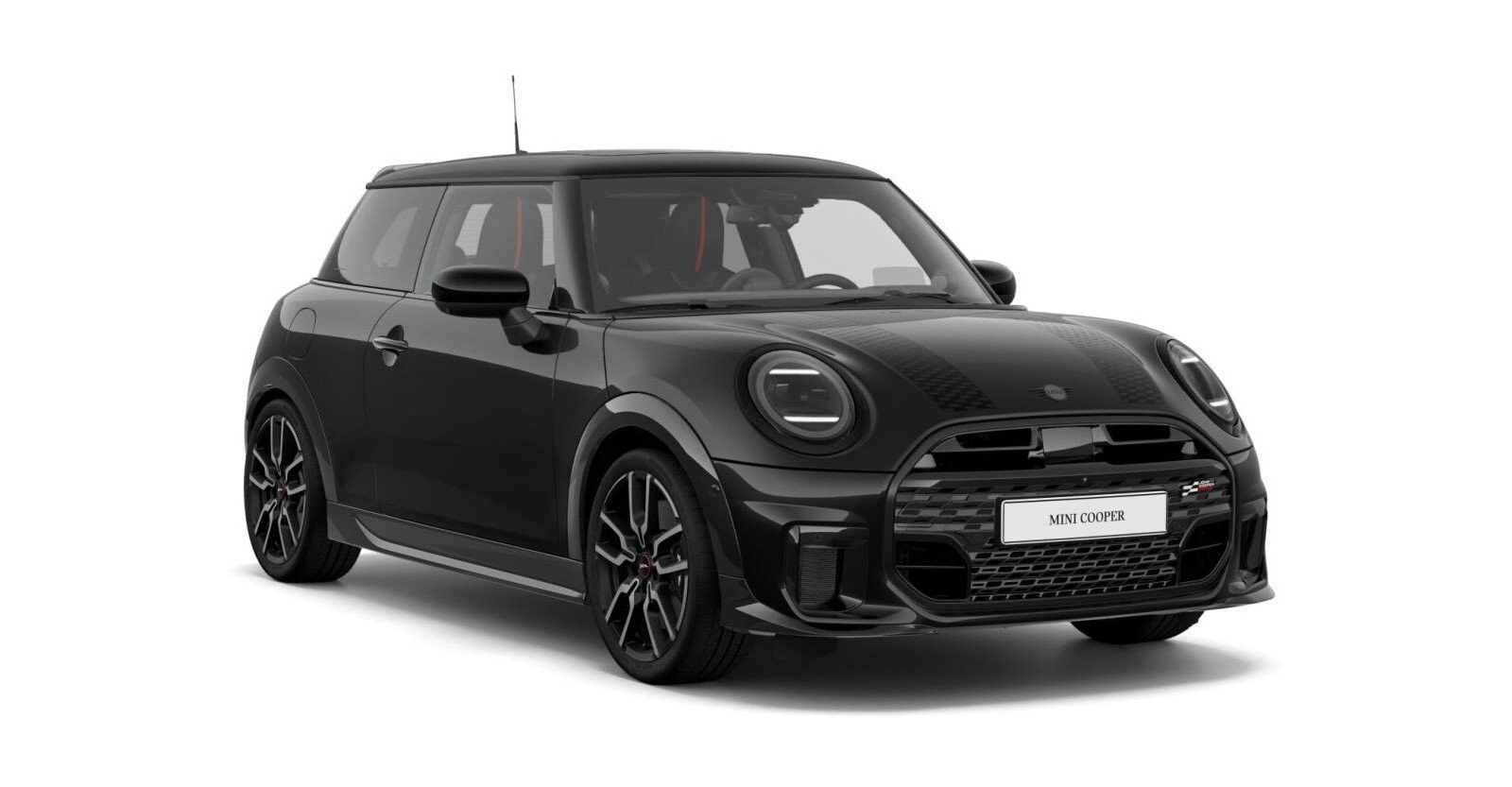 MINI Cooper S in Schwarz von vorne MINI Cooper S in Schwarz von vorne