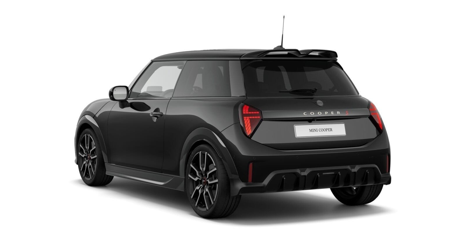 MINI MINI 3-Türer in Schwarz von hinten