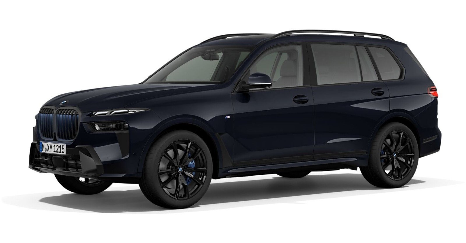 BMW X7 xDrive40d in Schwarz von vorne BMW X7 xDrive40d in Schwarz von vorne
