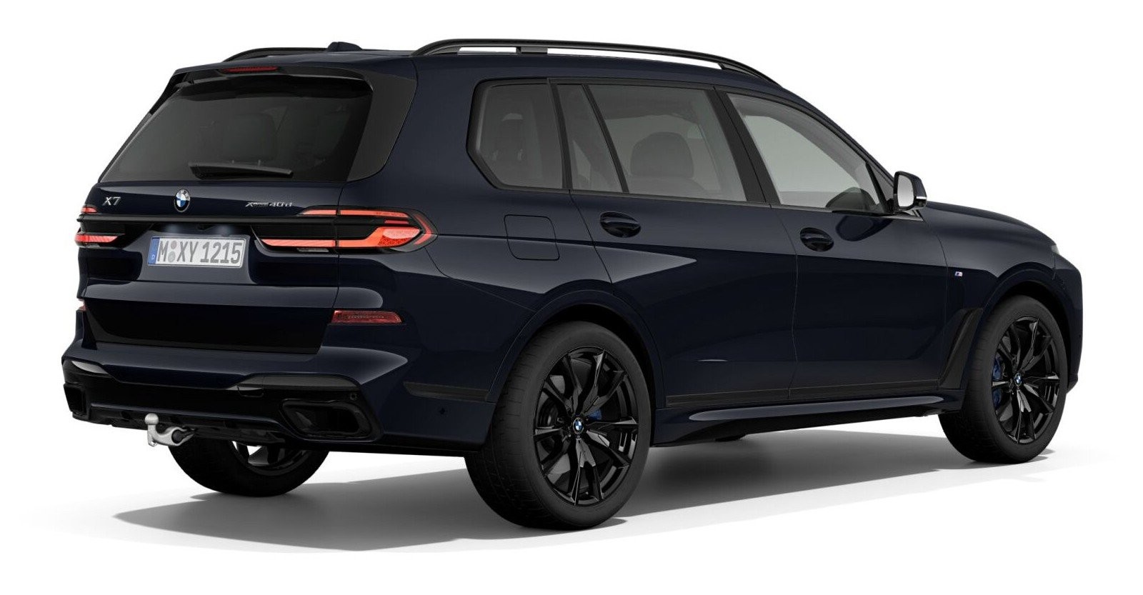 BMW BMW X in Schwarz von hinten