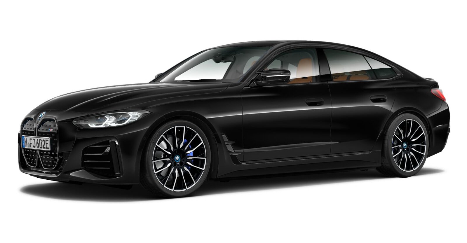 BMW BMW I in Schwarz von vorne BMW BMW I in Schwarz von vorne