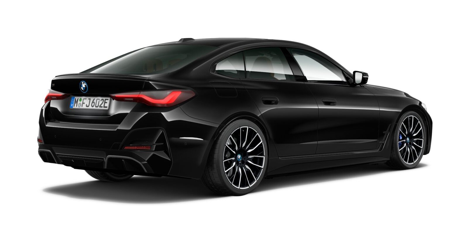 BMW BMW I in Schwarz von hinten BMW BMW I in Schwarz von hinten