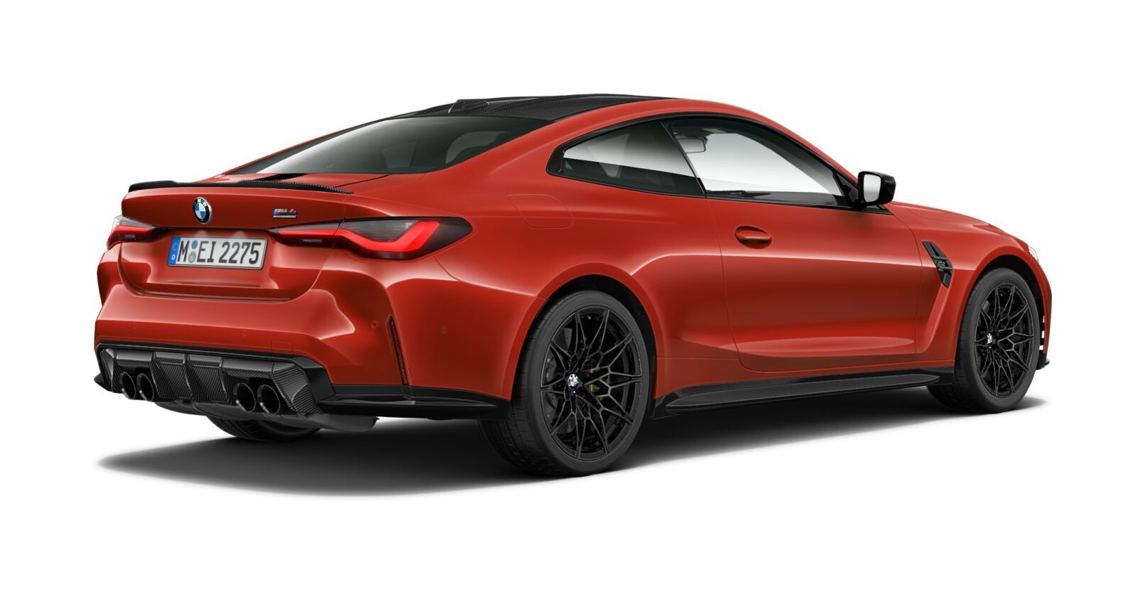 BMW BMW M in Rot von hinten BMW BMW M in Rot von hinten