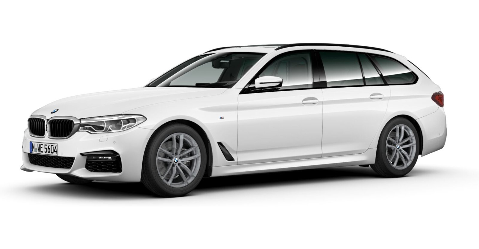 BMW BMW 5er in Weiß von vorne BMW BMW 5er in Weiß von vorne