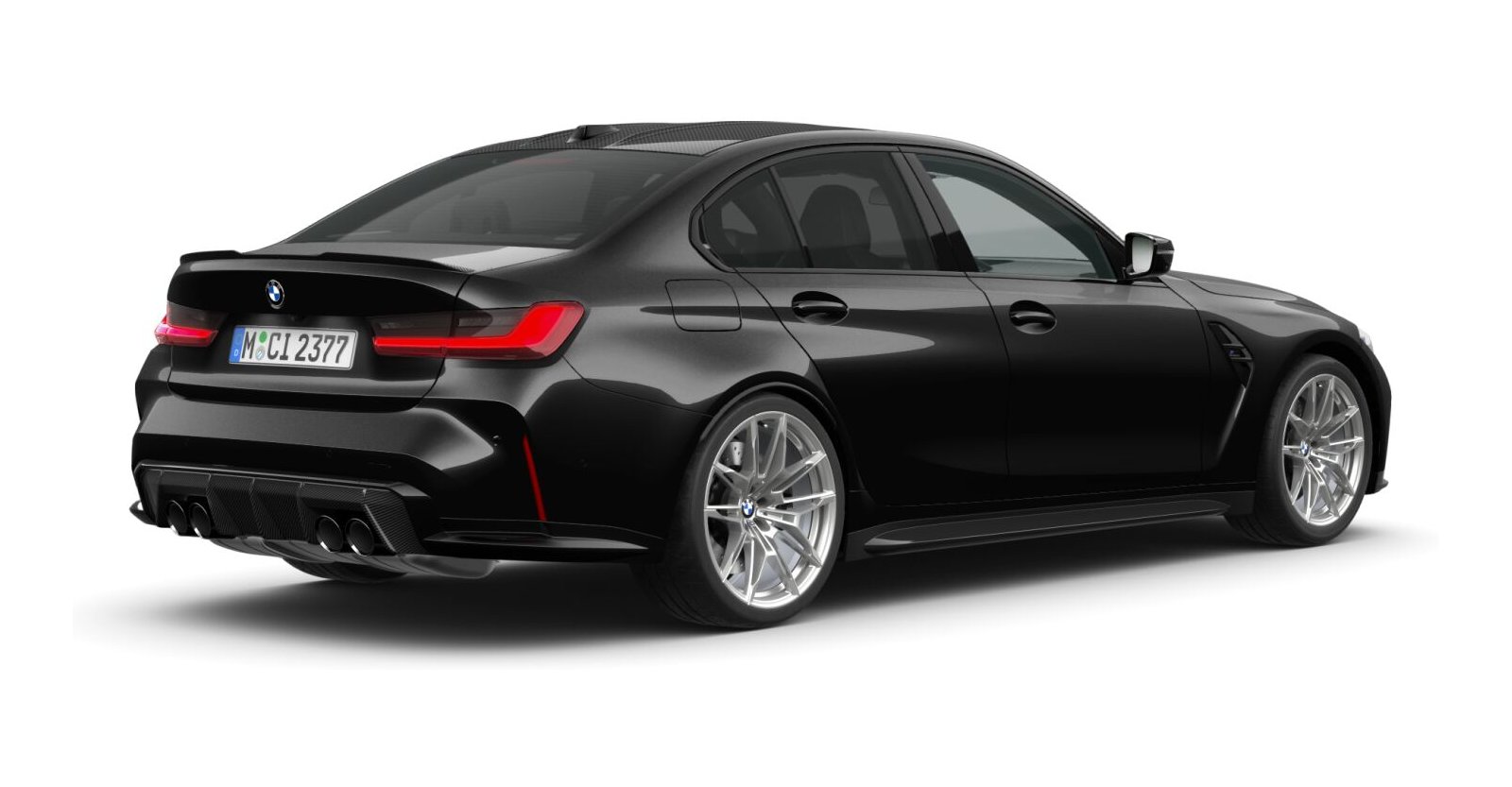 BMW BMW M in Schwarz von hinten BMW BMW M in Schwarz von hinten