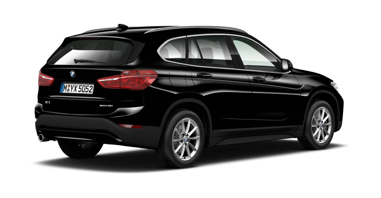 BMW BMW X in Schwarz von hinten BMW BMW X in Schwarz von hinten