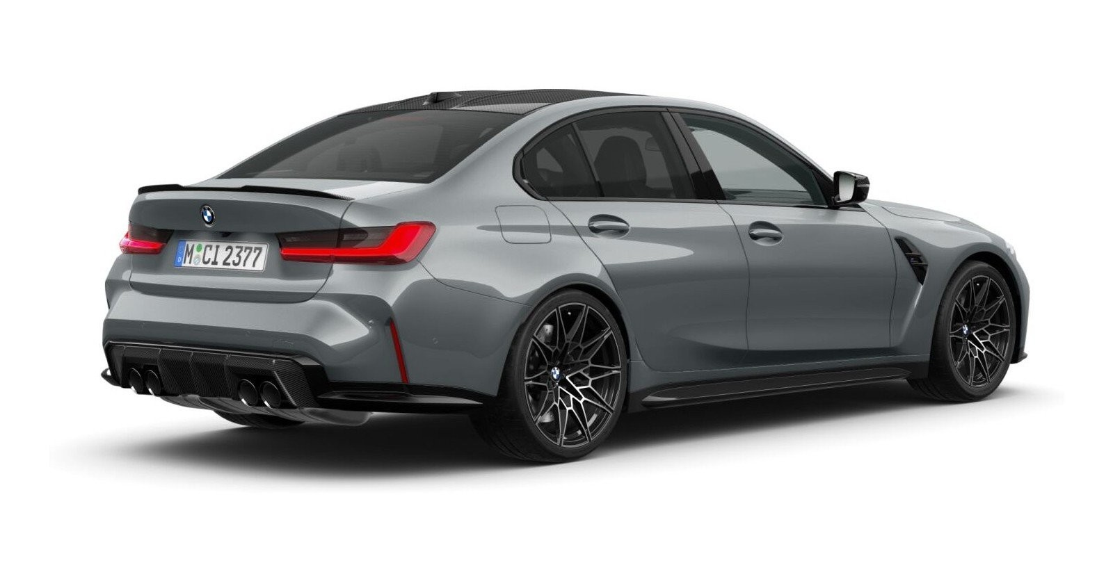 BMW BMW M in Grau von hinten BMW BMW M in Grau von hinten