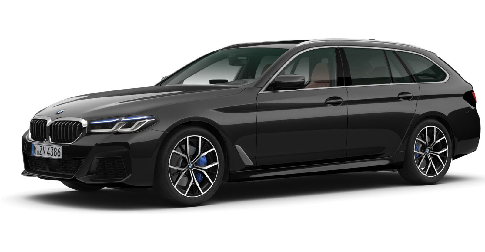 BMW BMW 5er in Schwarz von vorne BMW BMW 5er in Schwarz von vorne