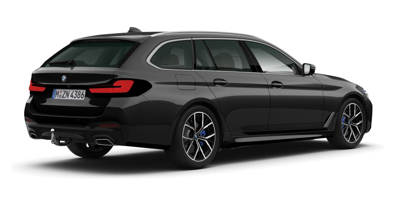 BMW BMW 5er in Schwarz von hinten BMW BMW 5er in Schwarz von hinten