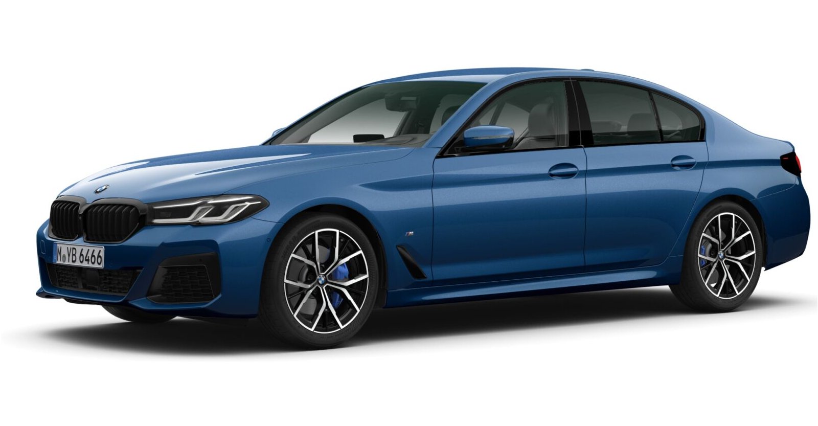 BMW BMW 5er in Blau von vorne BMW BMW 5er in Blau von vorne