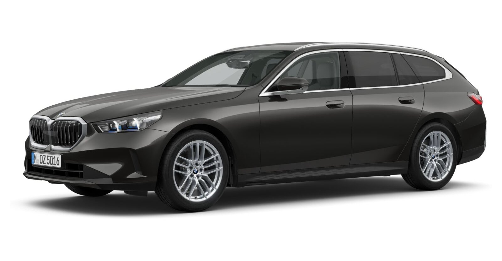 BMW 520d Touring in Grau von vorne