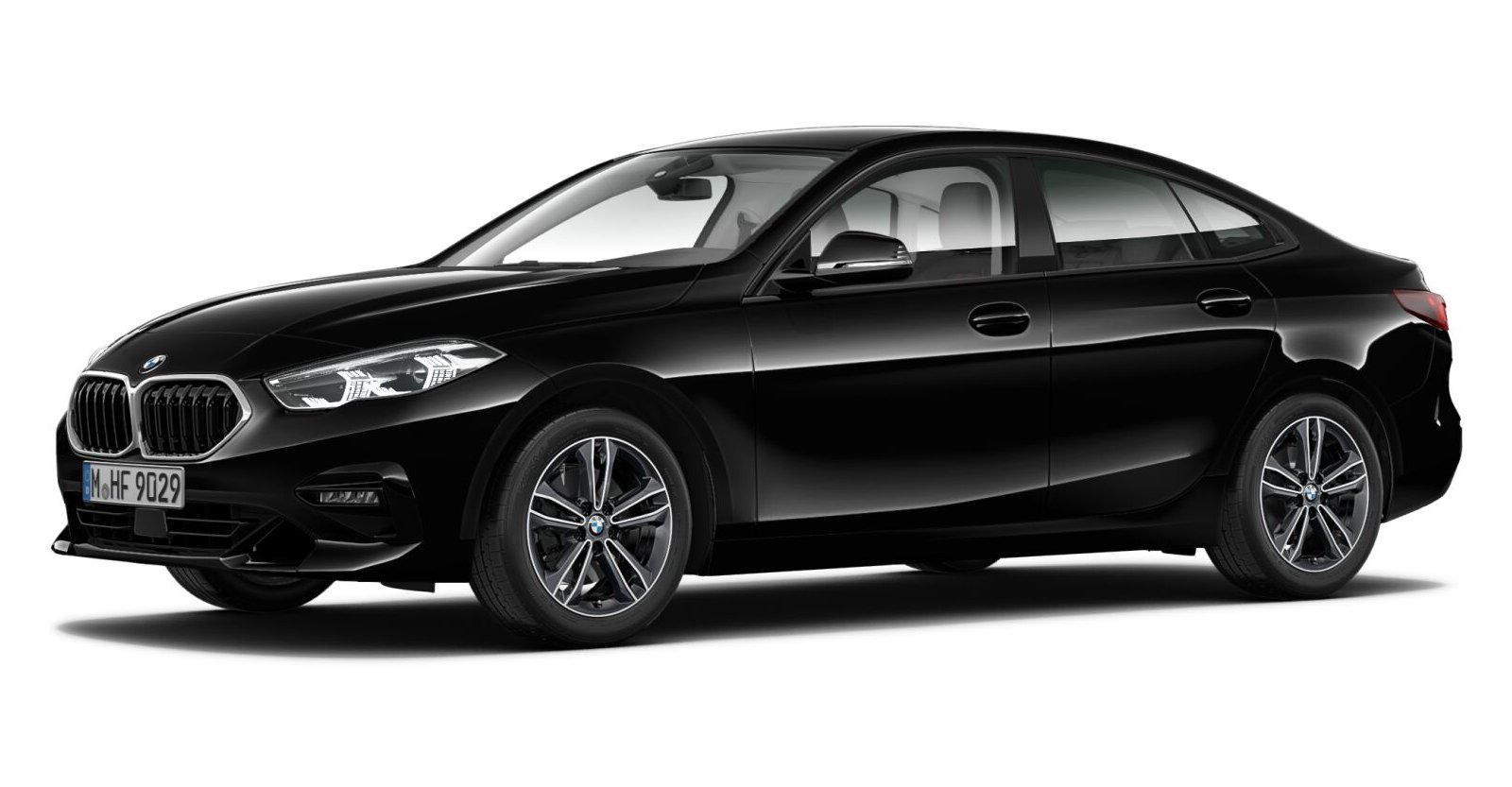 BMW BMW 2er in Schwarz von vorne BMW BMW 2er in Schwarz von vorne