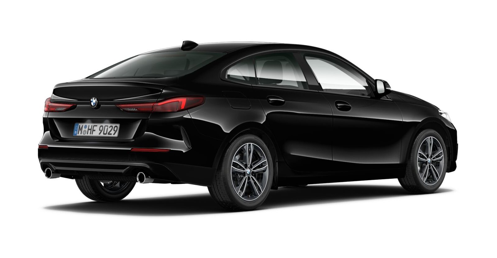 BMW BMW 2er in Schwarz von hinten BMW BMW 2er in Schwarz von hinten