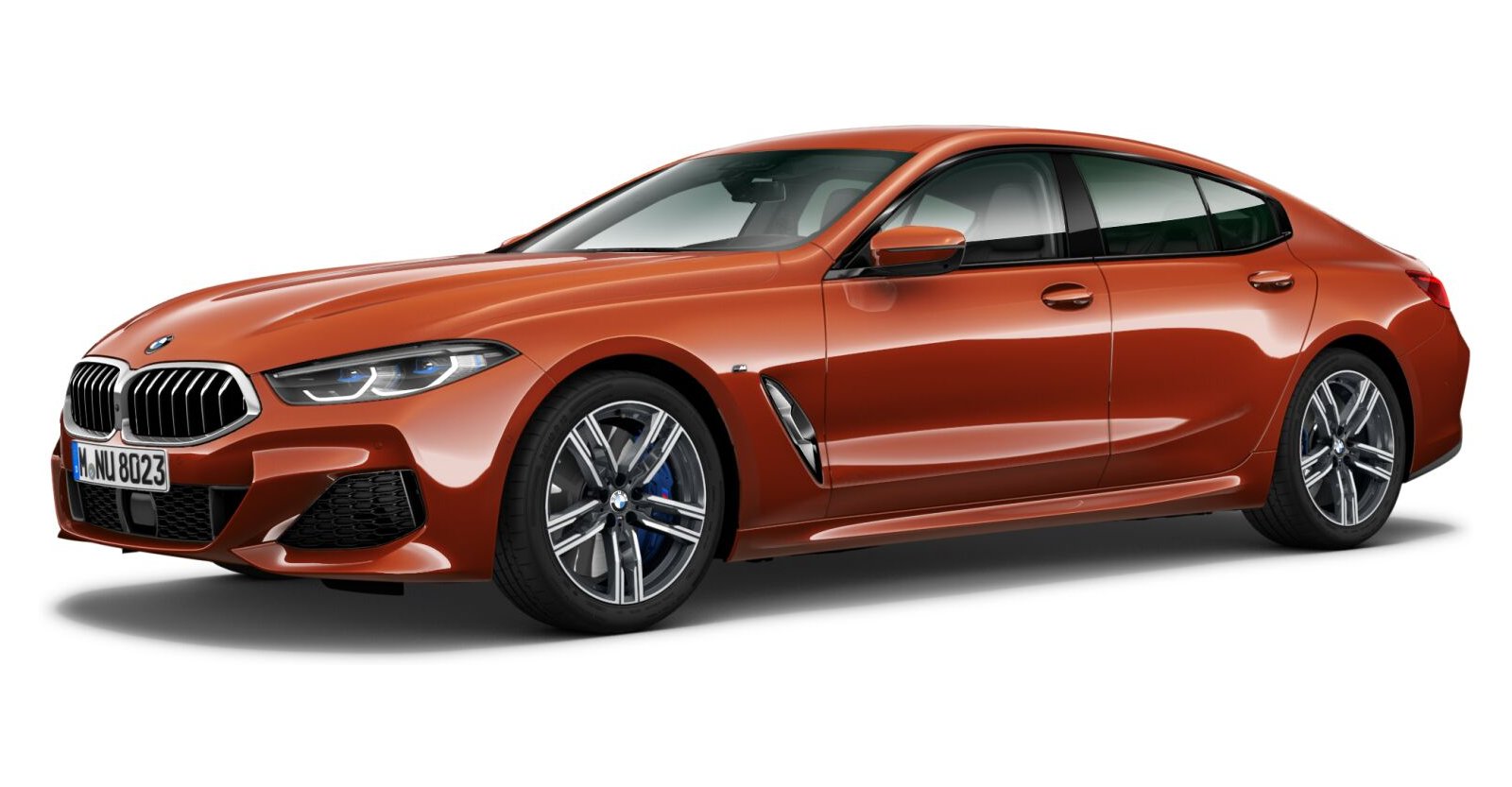 BMW BMW 8er in Orange von vorne BMW BMW 8er in Orange von vorne