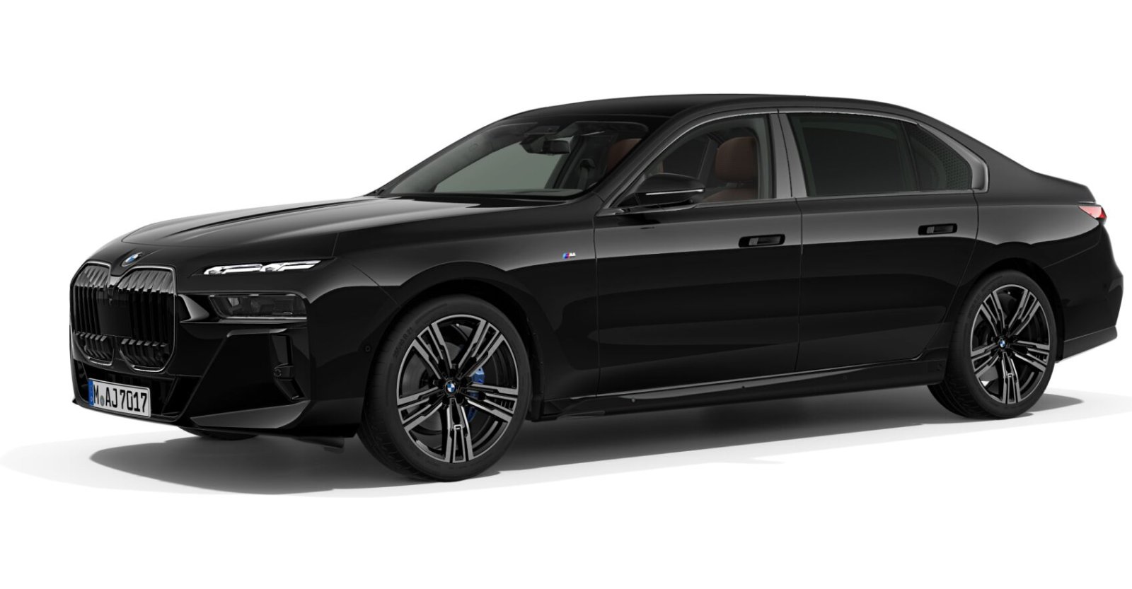 BMW BMW 7er in Schwarz von vorne BMW BMW 7er in Schwarz von vorne