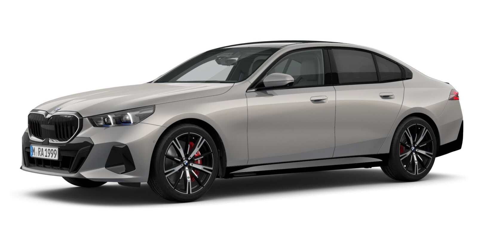 BMW 540d xDrive Limousine in Grau von vorne BMW 540d xDrive Limousine in Grau von vorne