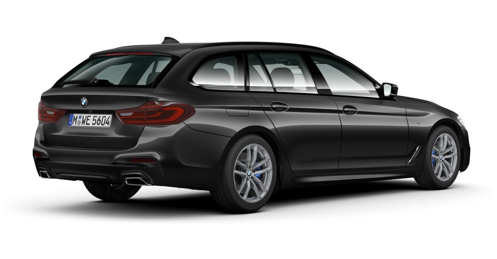 BMW BMW 5er in Grau von hinten BMW BMW 5er in Grau von hinten