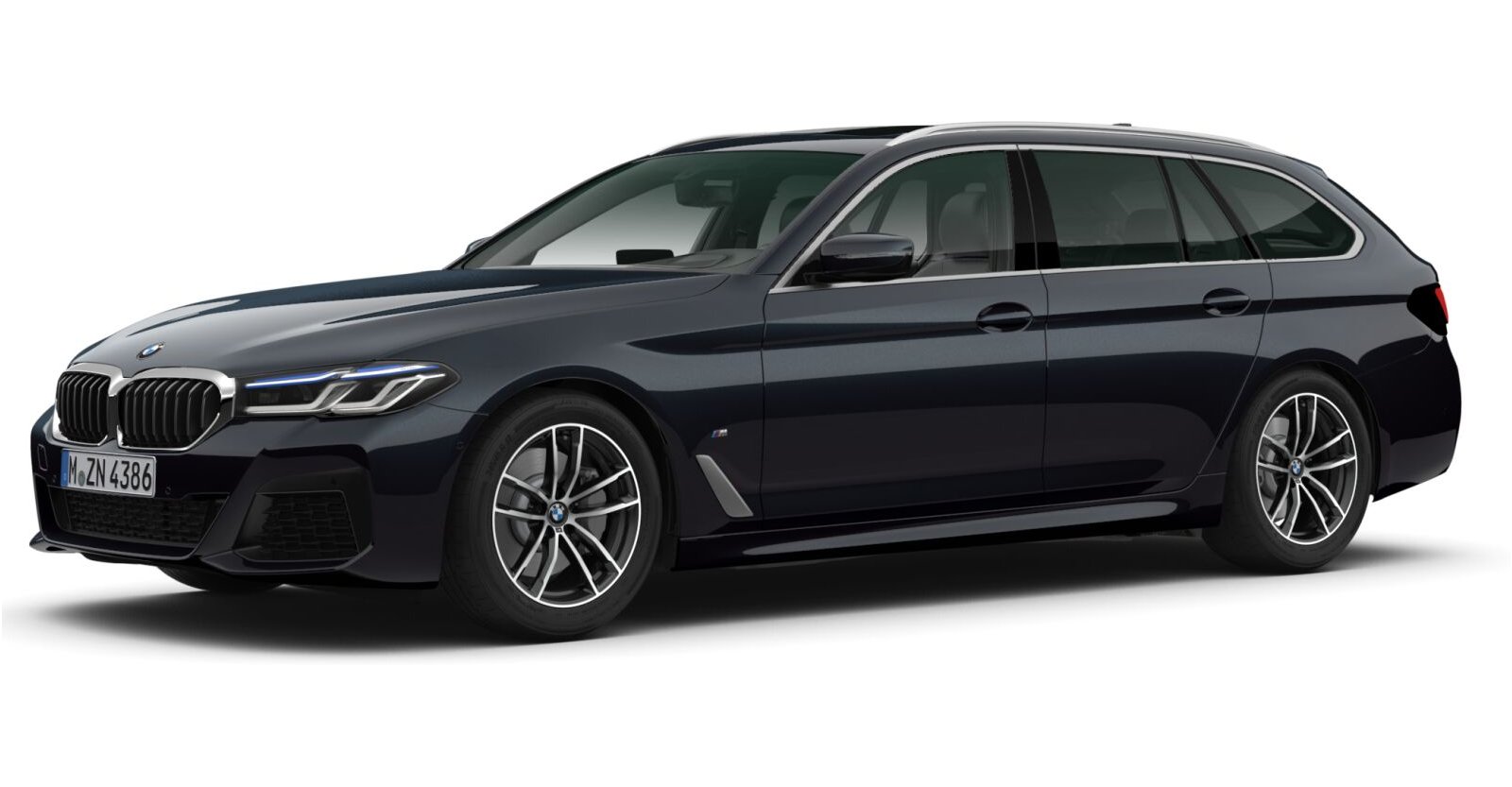 BMW BMW 5er in Schwarz von vorne BMW BMW 5er in Schwarz von vorne