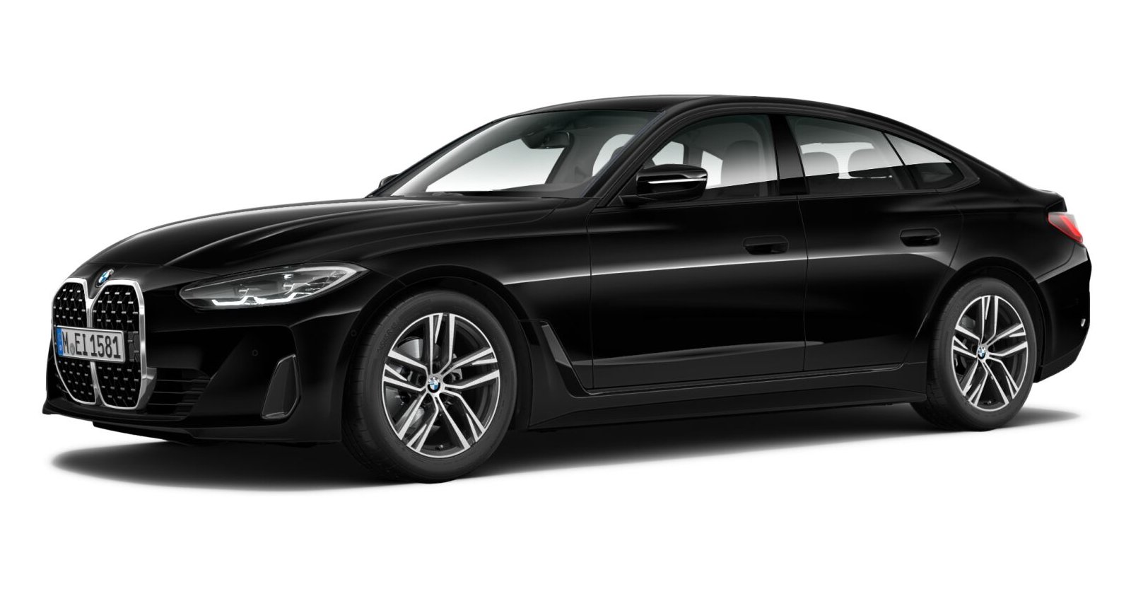 BMW BMW 4er in Schwarz von vorne BMW BMW 4er in Schwarz von vorne