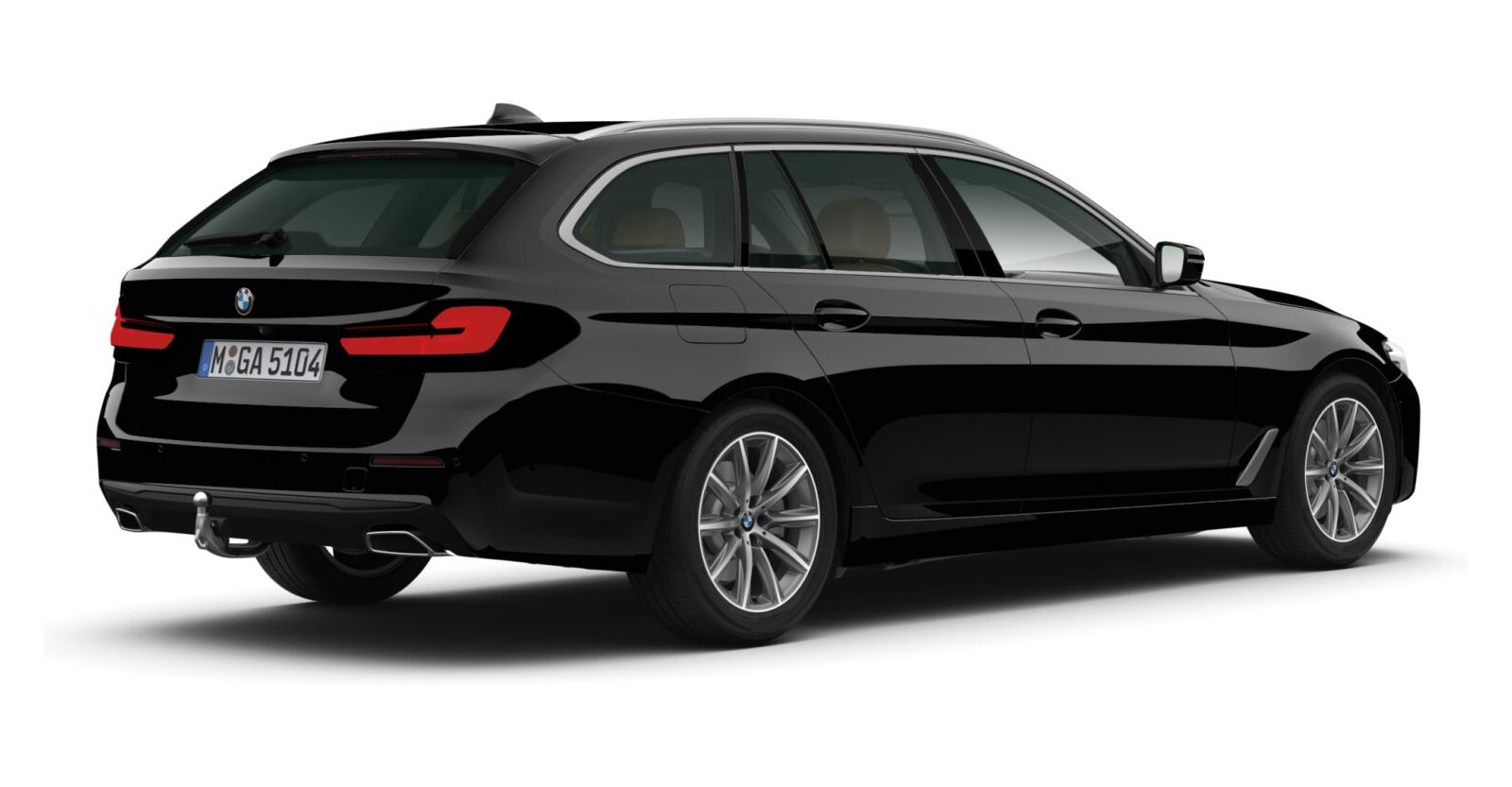 BMW BMW 5er in Schwarz von hinten BMW BMW 5er in Schwarz von hinten