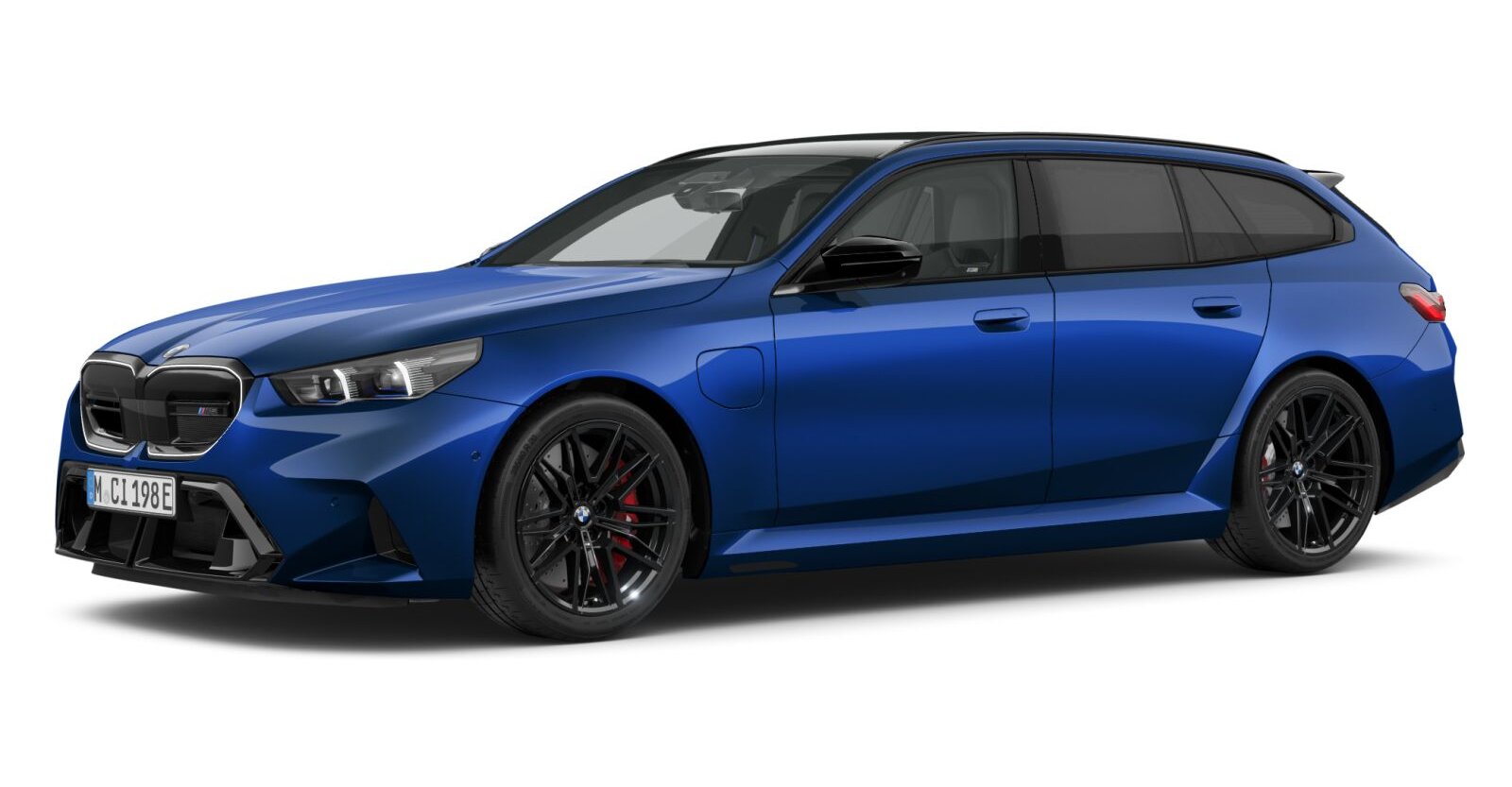 BMW M5 Touring in Blau von vorne BMW M5 Touring in Blau von vorne