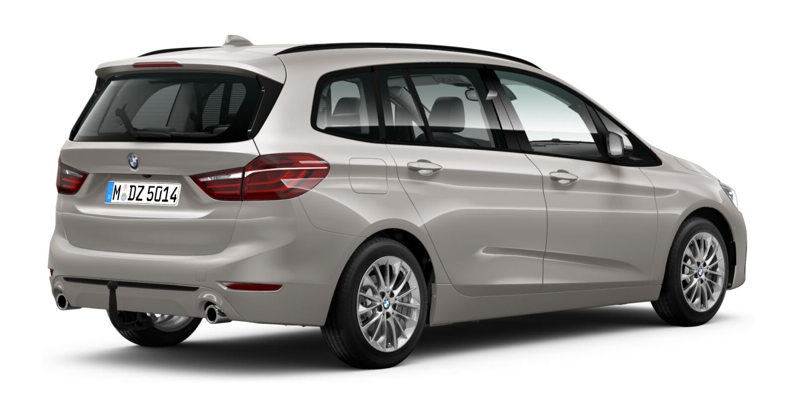 BMW BMW 2er in Silber von hinten BMW BMW 2er in Silber von hinten