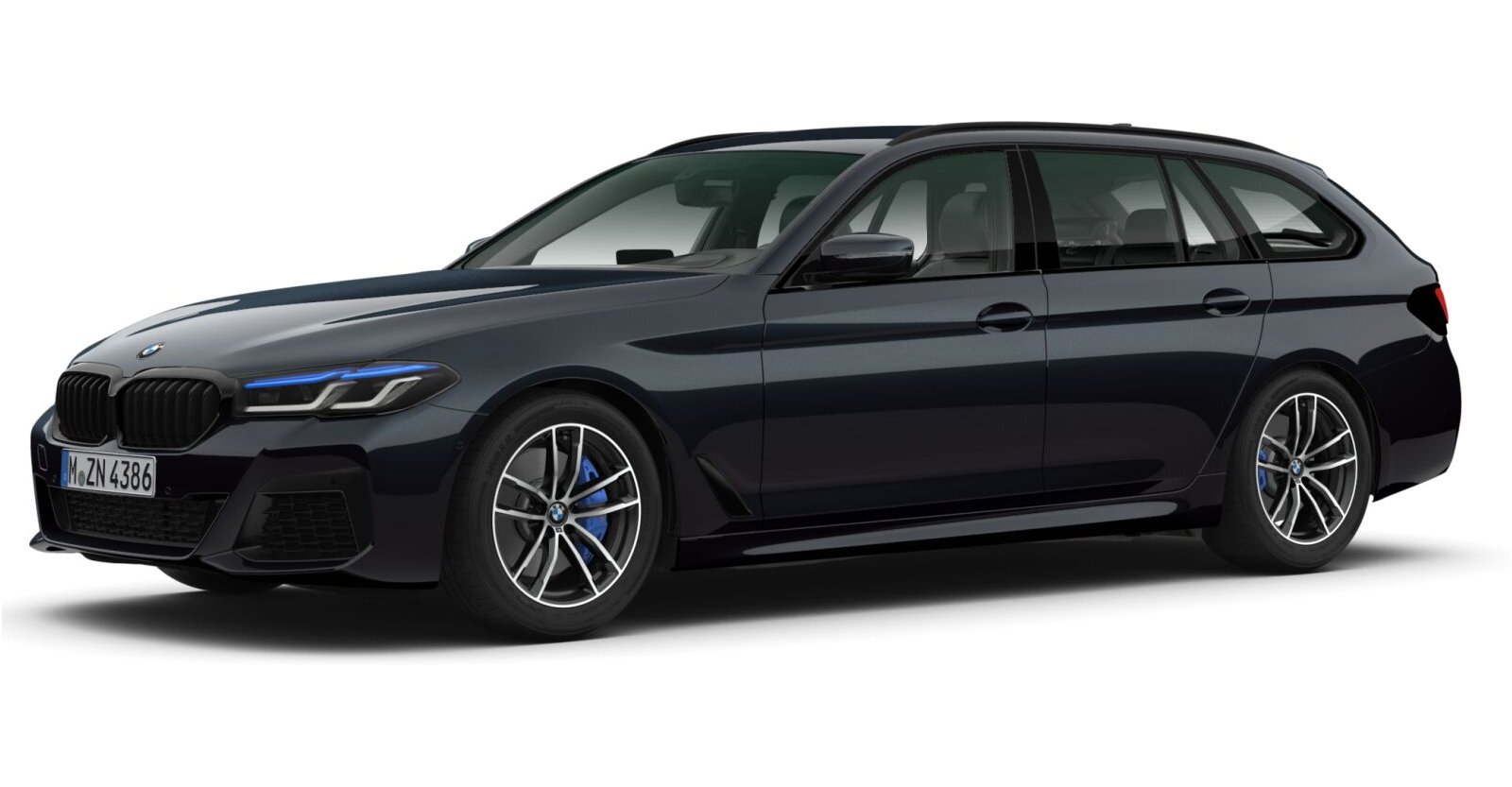 BMW BMW 5er in Schwarz von vorne BMW BMW 5er in Schwarz von vorne
