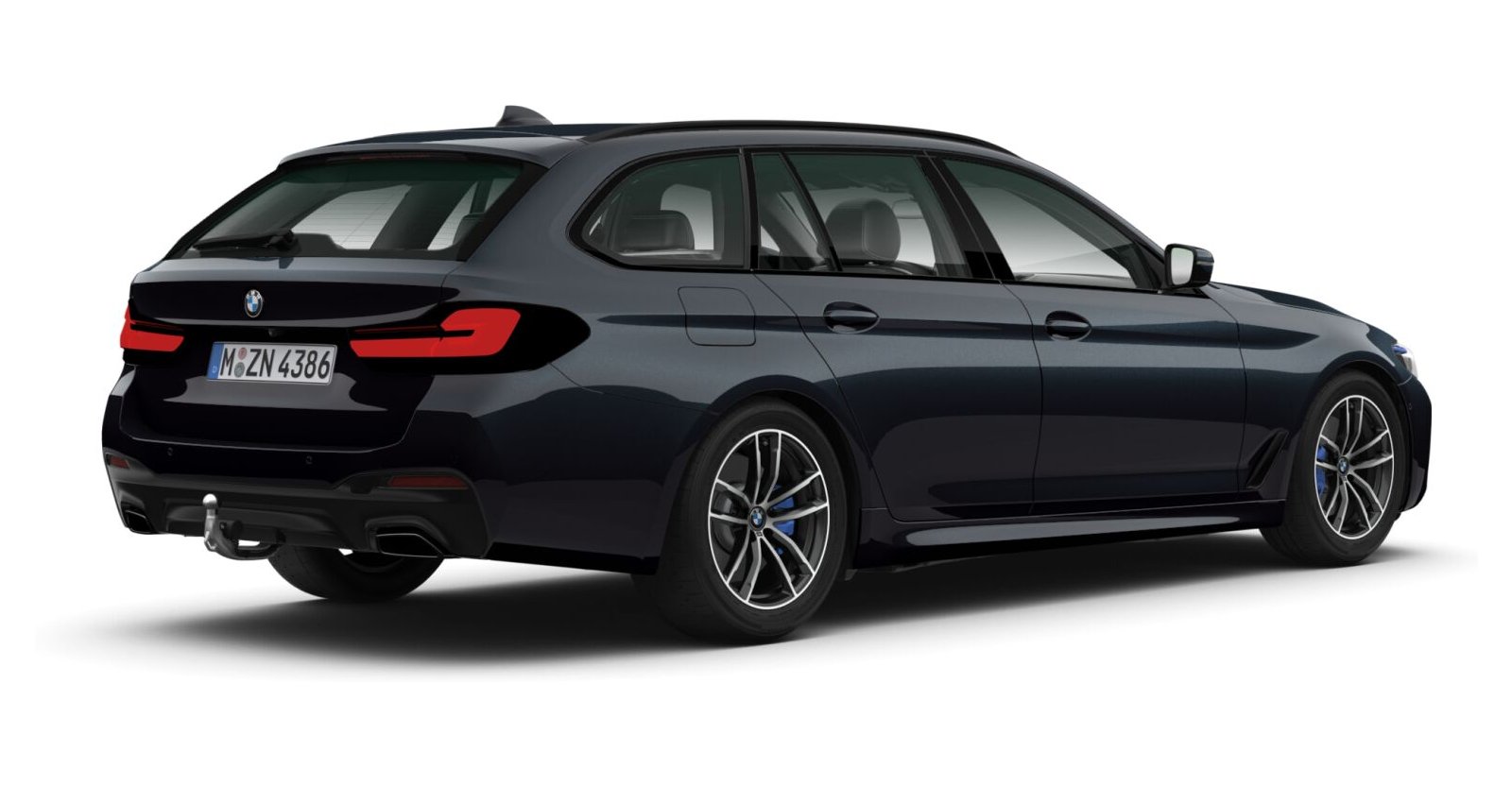 BMW BMW 5er in Schwarz von hinten BMW BMW 5er in Schwarz von hinten