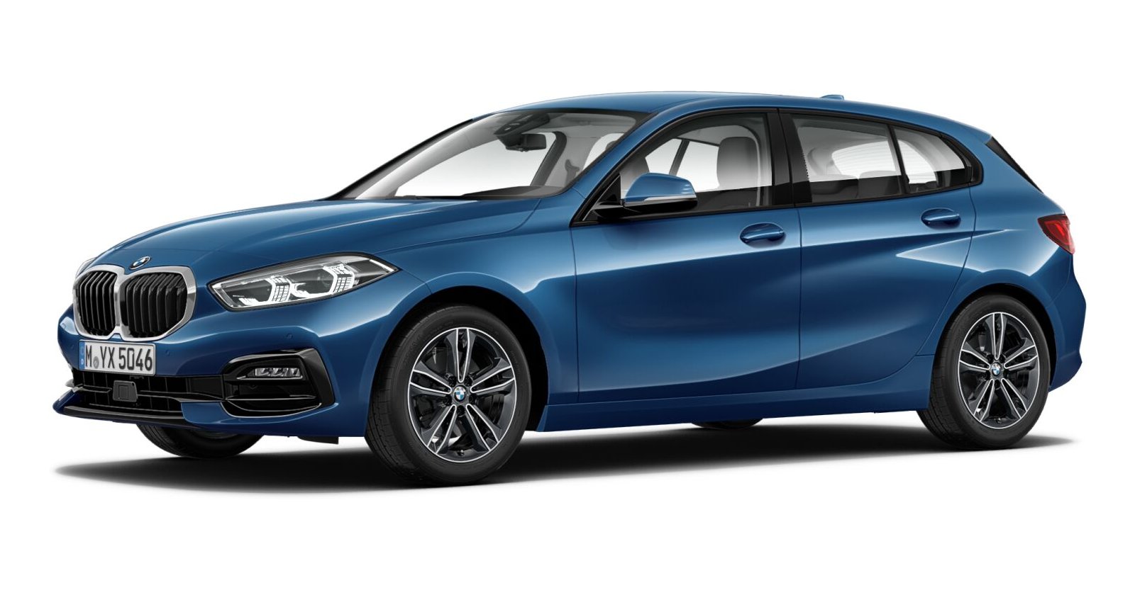 BMW BMW 1er in Blau von vorne BMW BMW 1er in Blau von vorne