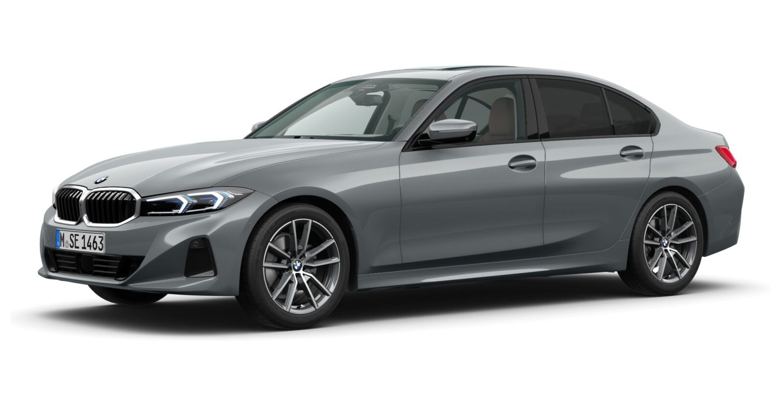 BMW 320i xDrive Limousine in Grau von vorne BMW 320i xDrive Limousine in Grau von vorne