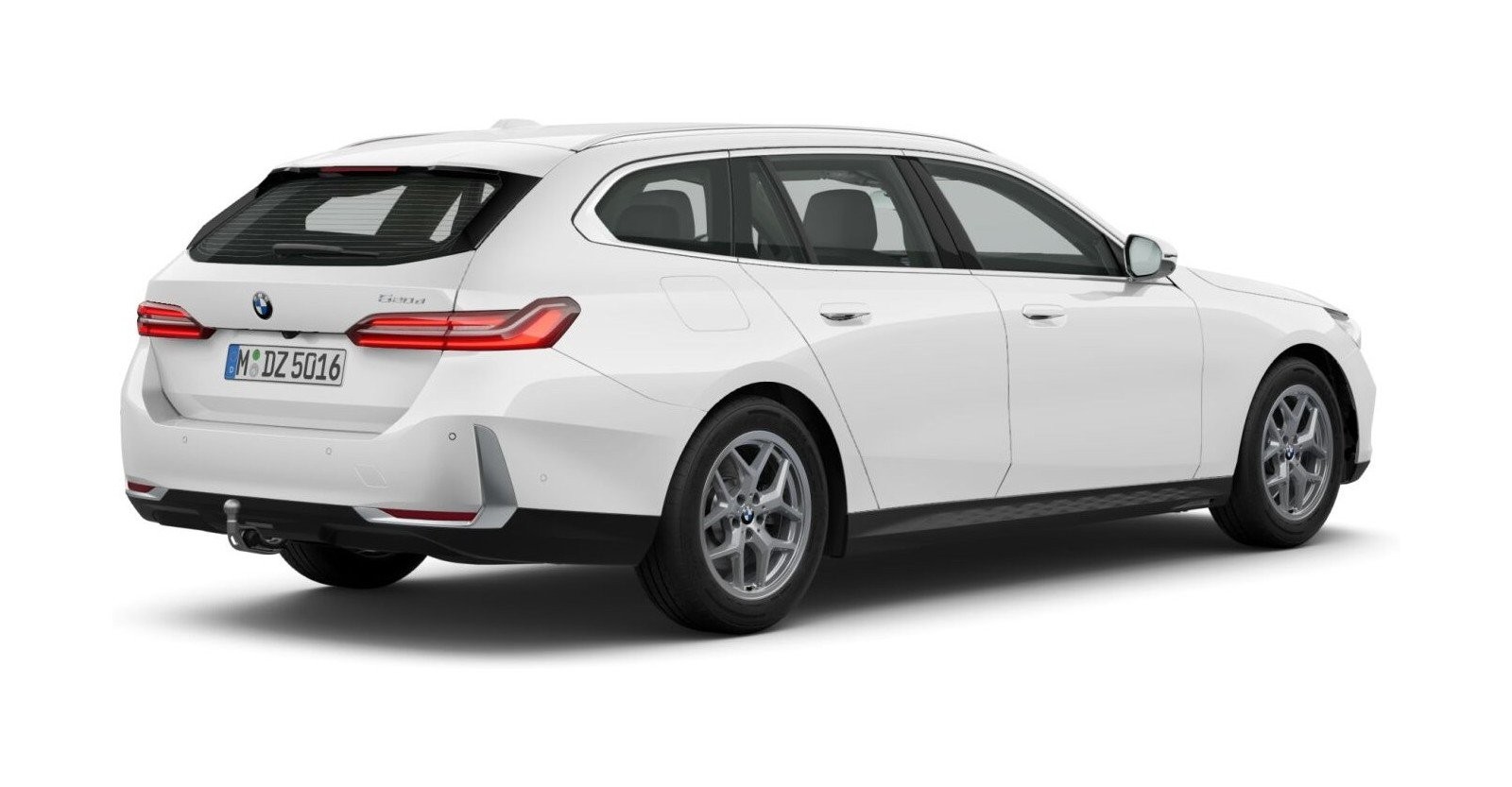 BMW BMW 5er in Weiß von hinten BMW BMW 5er in Weiß von hinten