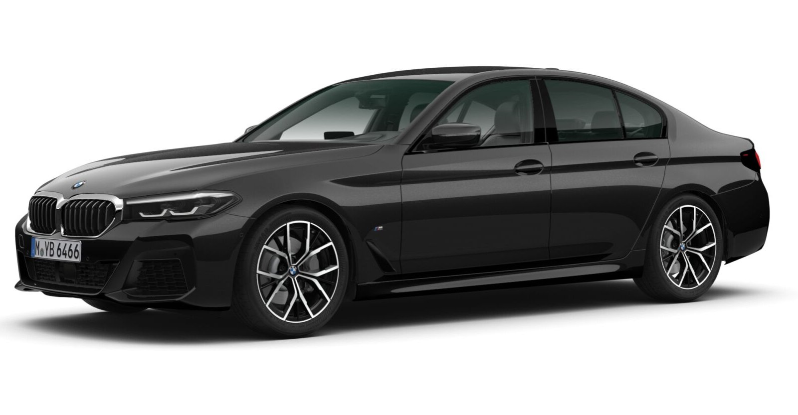 BMW BMW 5er in Schwarz von vorne BMW BMW 5er in Schwarz von vorne
