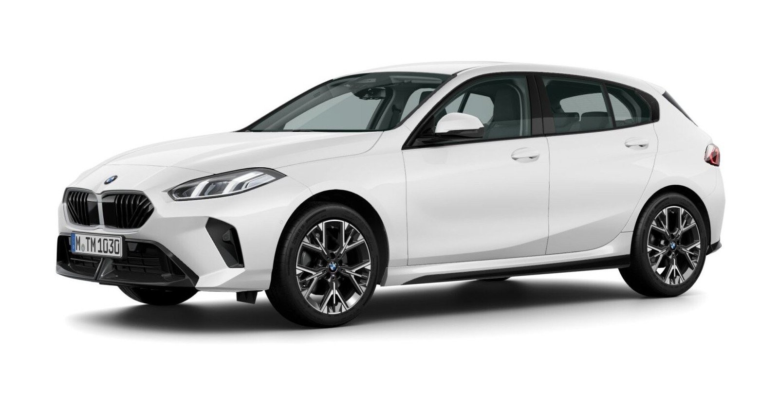 BMW 120 in Weiß von vorne
