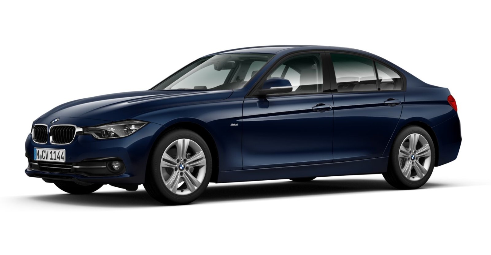 BMW BMW 3er in Blau von vorne BMW BMW 3er in Blau von vorne