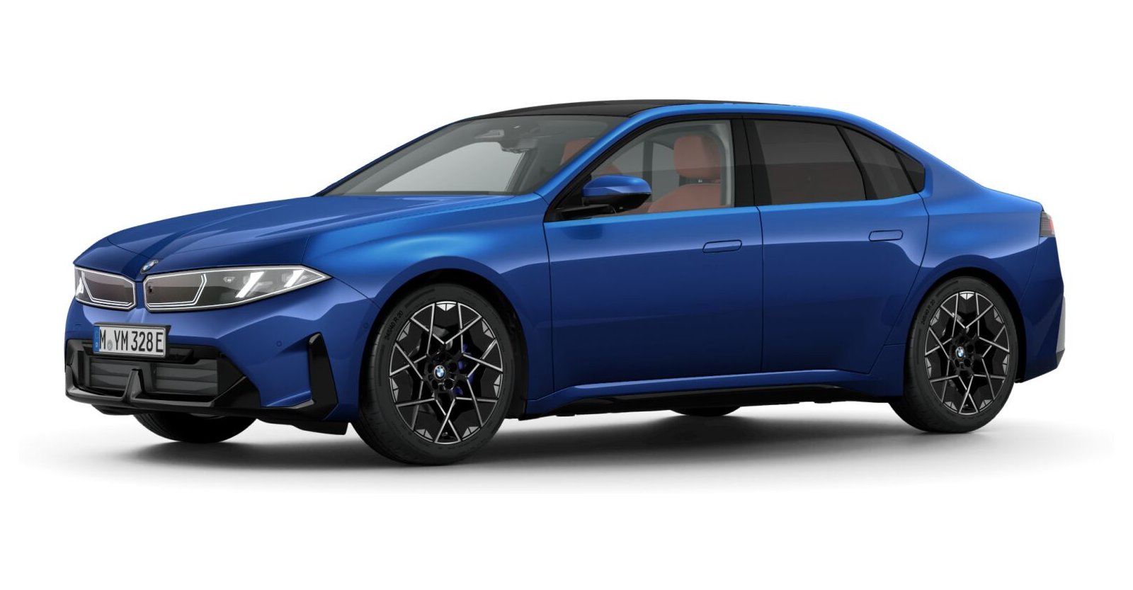 BMW i3 50 xDrive in Blau von vorne BMW i3 50 xDrive in Blau von vorne