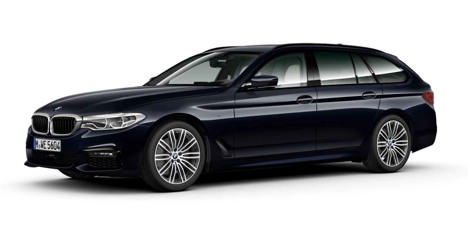 BMW BMW 5er in Schwarz von vorne BMW BMW 5er in Schwarz von vorne