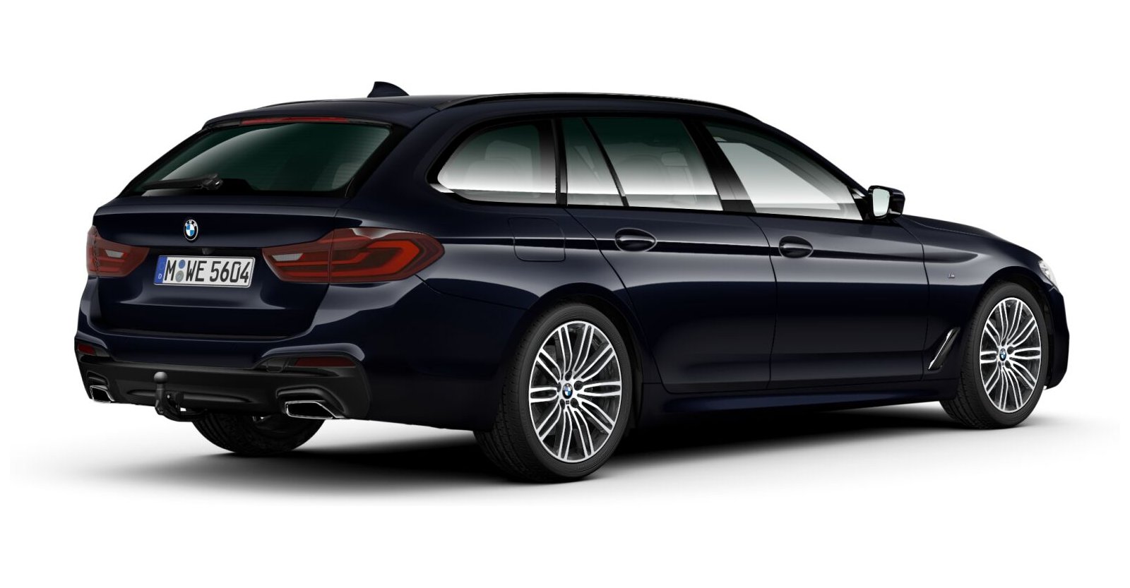 BMW BMW 5er in Schwarz von hinten BMW BMW 5er in Schwarz von hinten