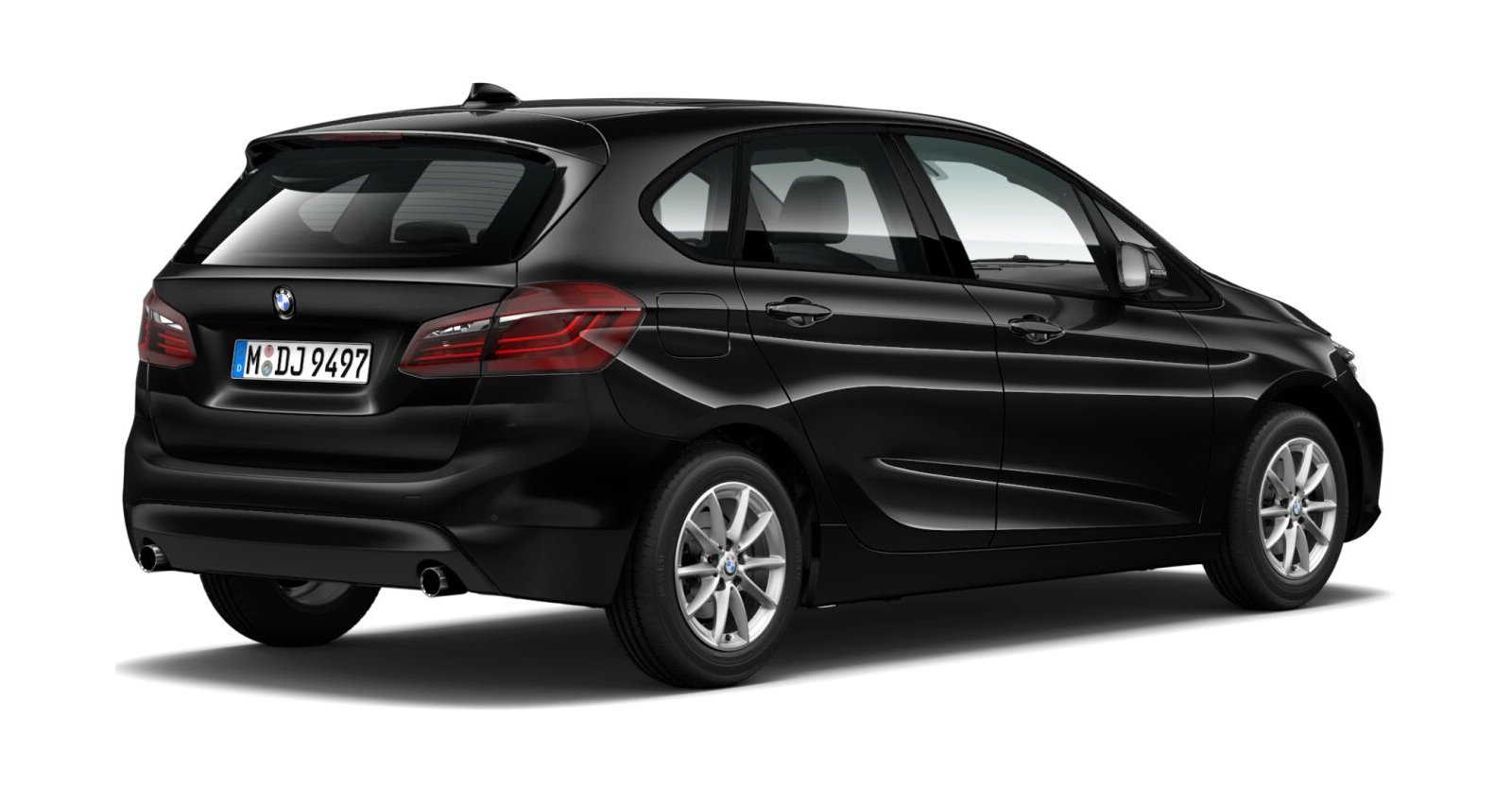 BMW BMW 2er in Schwarz von hinten BMW BMW 2er in Schwarz von hinten