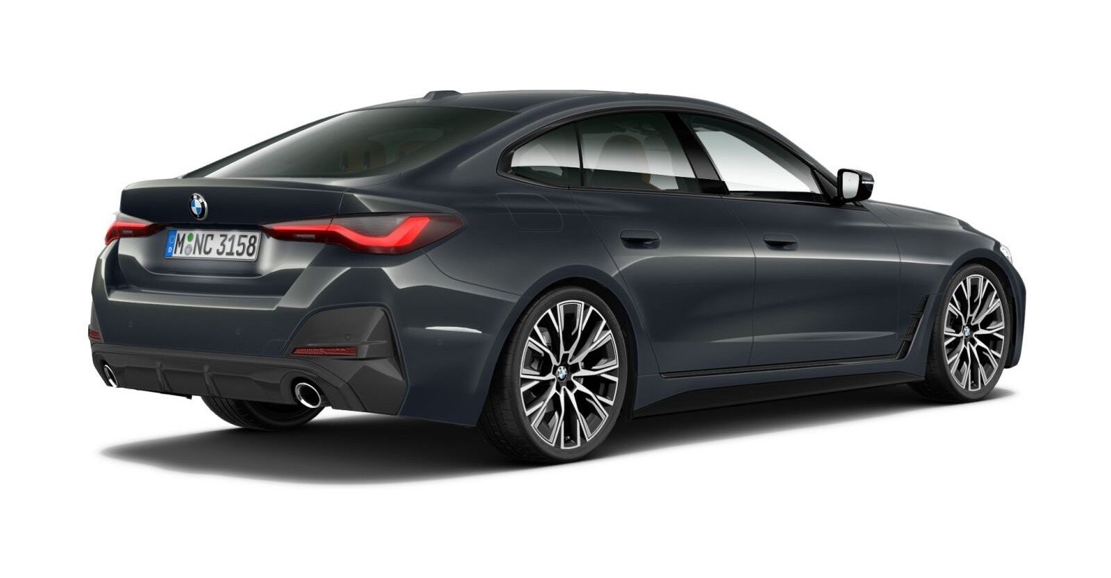 BMW BMW 4er in Grau von hinten BMW BMW 4er in Grau von hinten