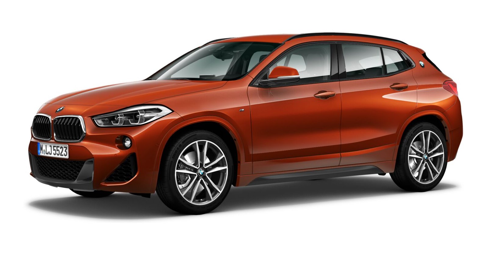 BMW BMW X in Orange von vorne BMW BMW X in Orange von vorne
