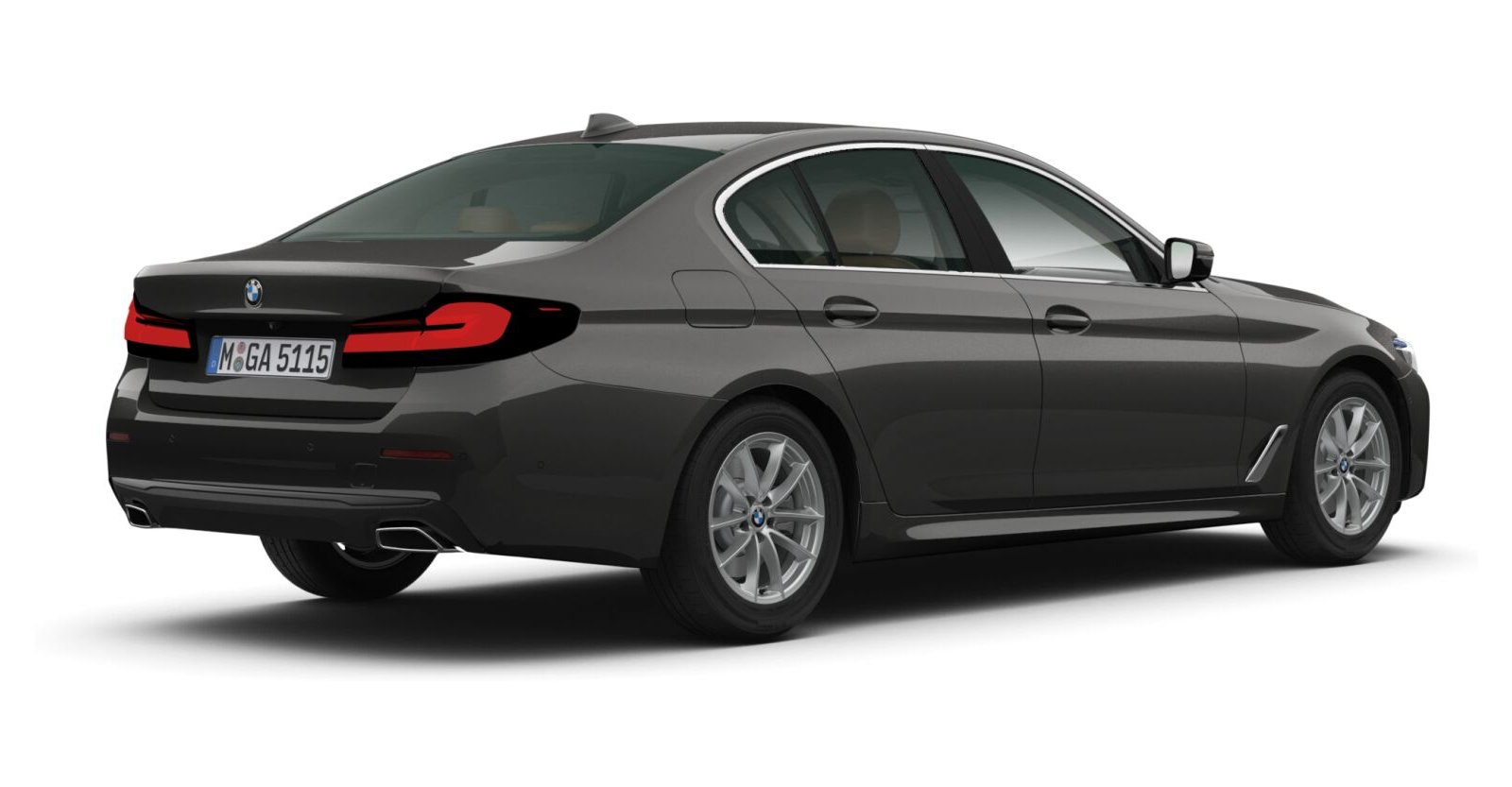 BMW BMW 5er in Grau von hinten BMW BMW 5er in Grau von hinten