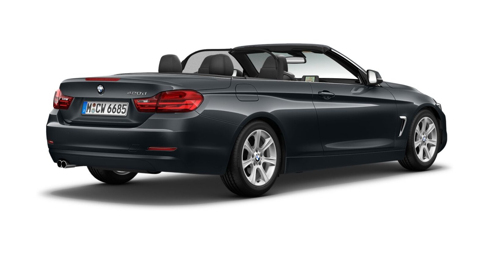 BMW BMW 4er in Grau von hinten BMW BMW 4er in Grau von hinten