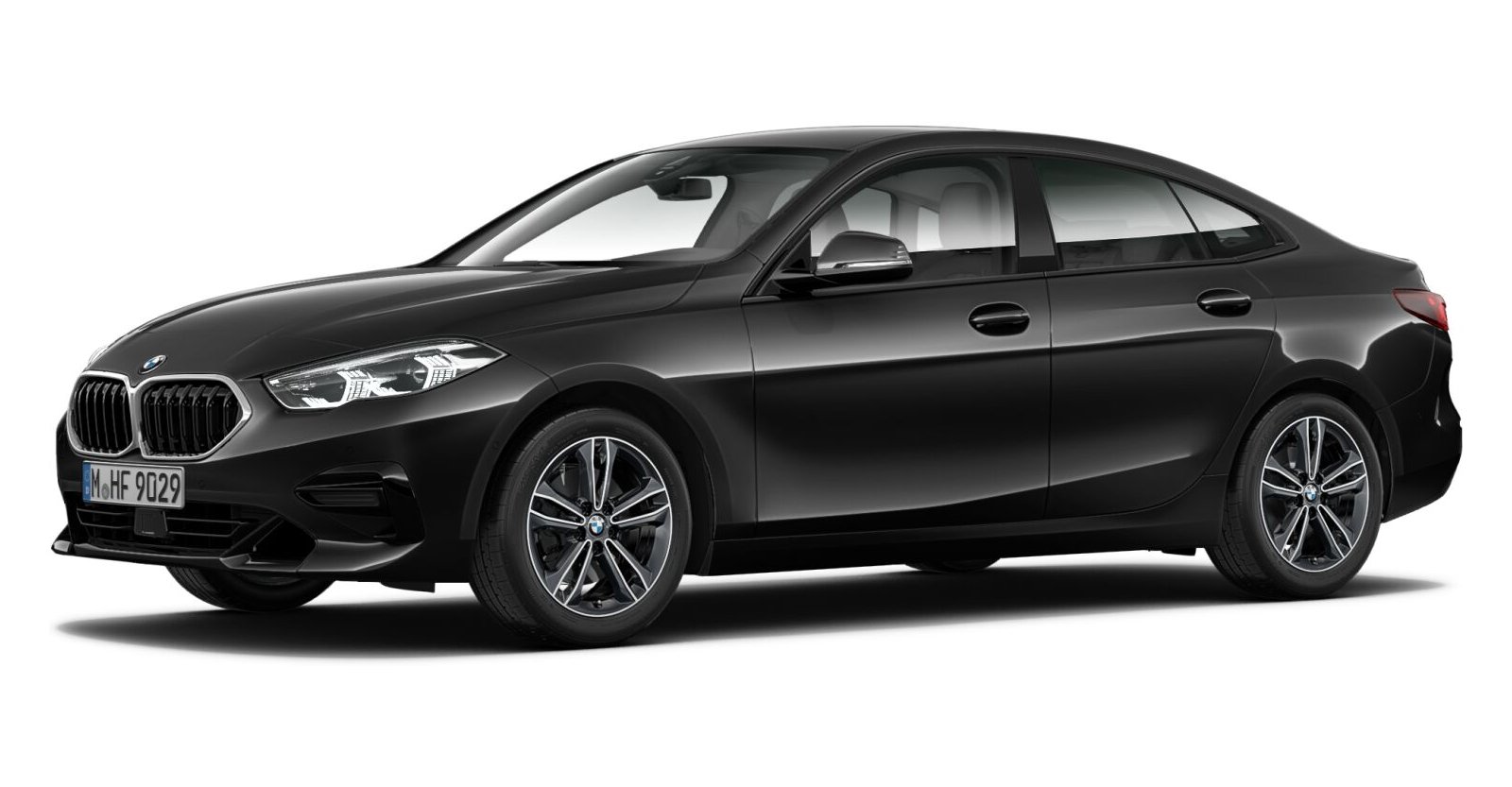 BMW BMW 2er in Schwarz von vorne BMW BMW 2er in Schwarz von vorne