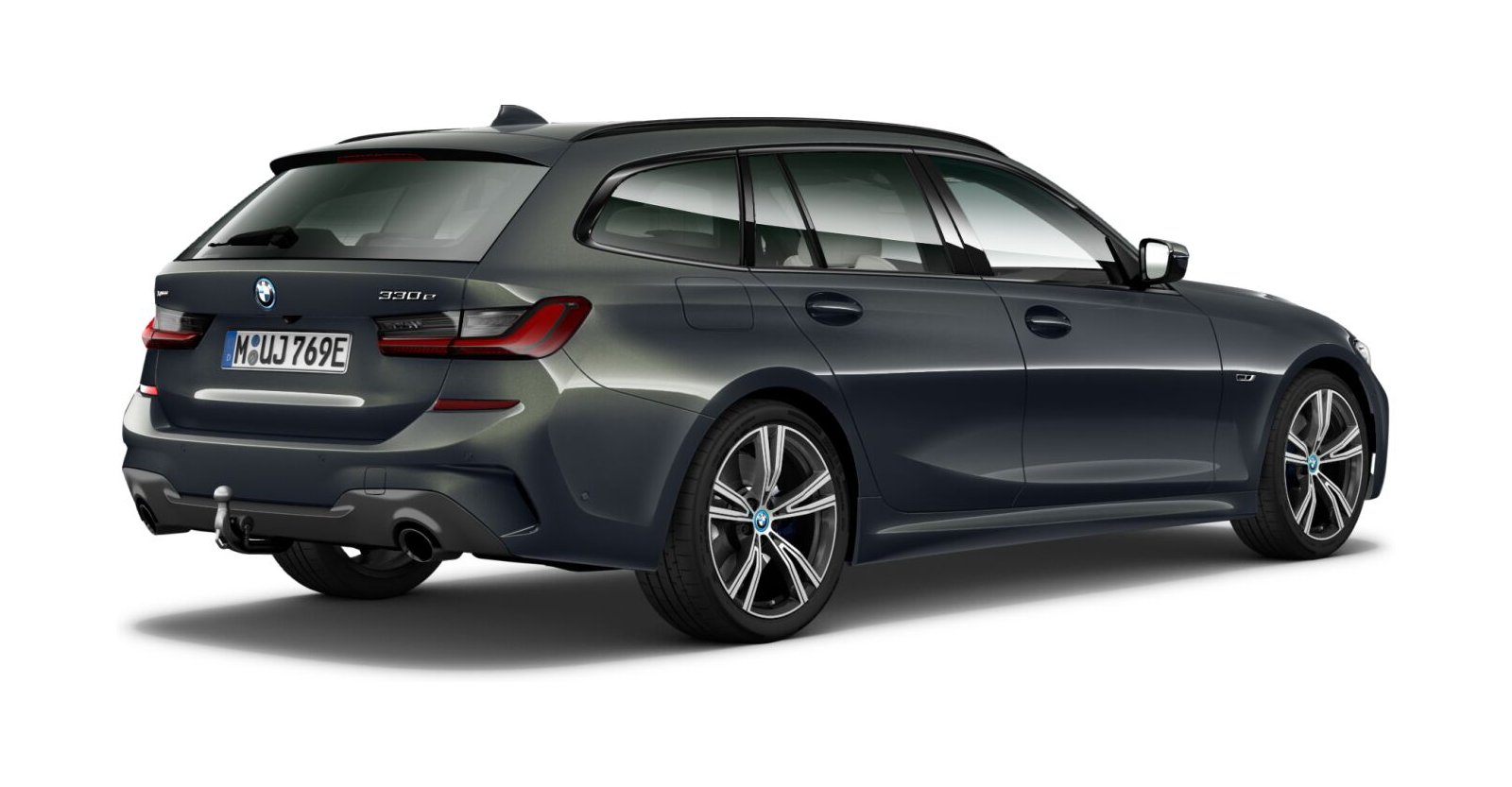 BMW BMW 3er in Grau von hinten BMW BMW 3er in Grau von hinten