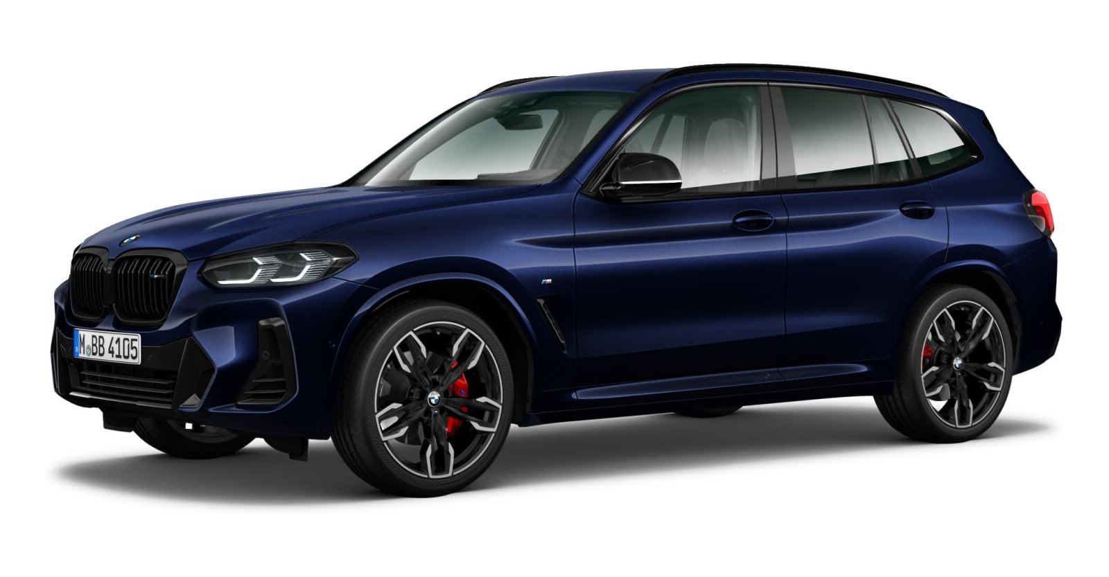 BMW X3 M40d in Blau von vorne BMW X3 M40d in Blau von vorne