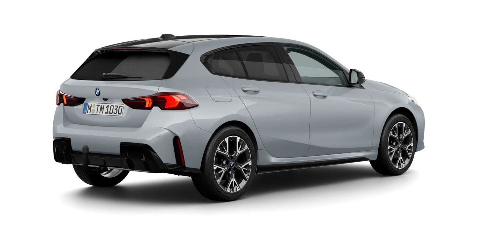 BMW BMW 1er in Grau von hinten BMW BMW 1er in Grau von hinten