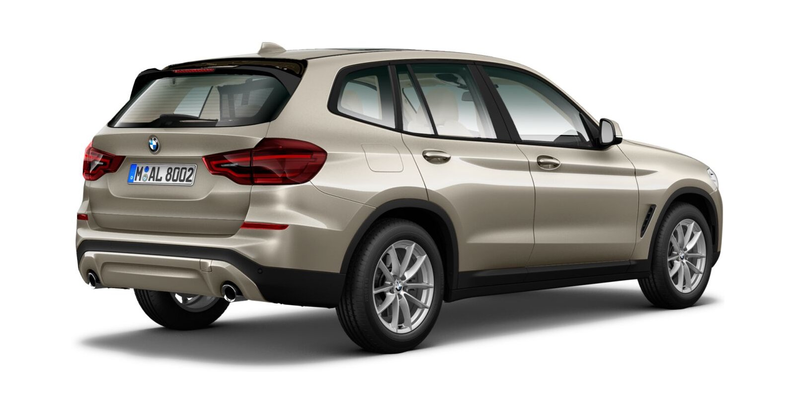 BMW BMW X in Gelb von hinten BMW BMW X in Gelb von hinten