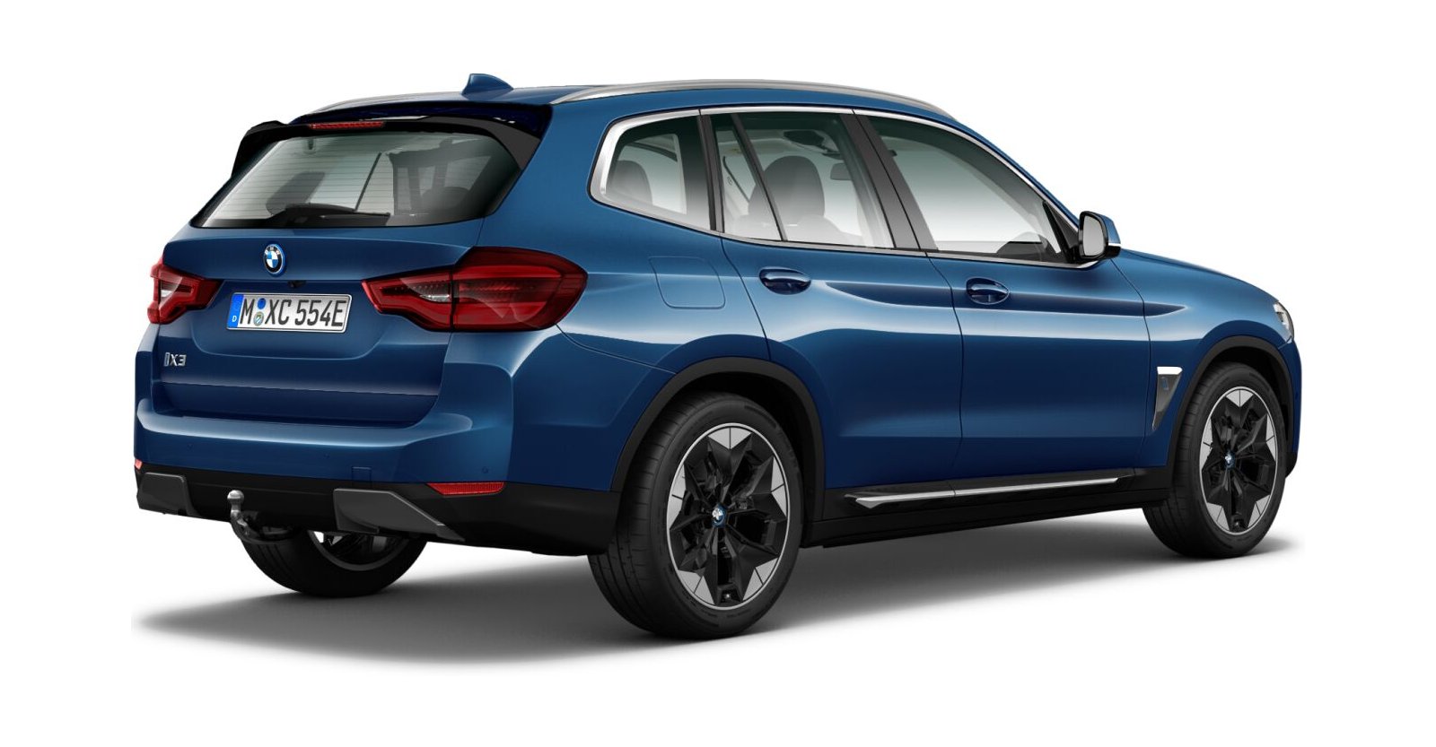 BMW BMW I in Blau von hinten BMW BMW I in Blau von hinten